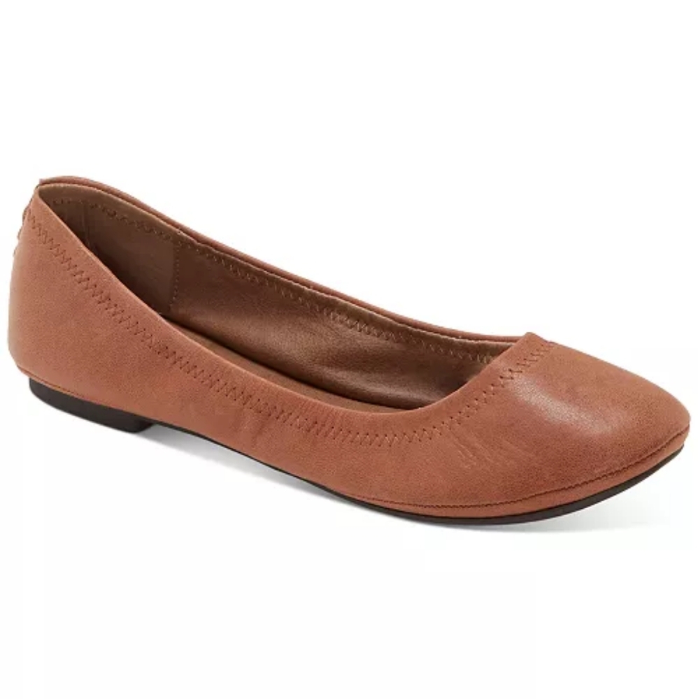 Lucky Brand Emmie Light Cognac Flats size 10